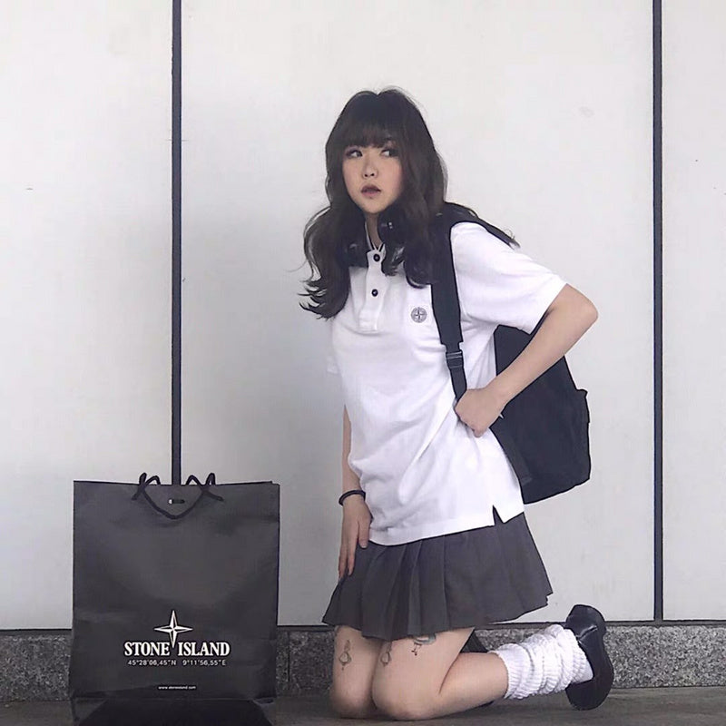 STC23 New men's polo shirt summer short sleeved top Clothing