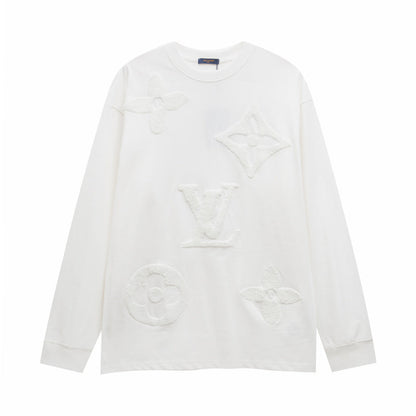 LVC019  New men's and women's spring and autumn pure cotton long sleeved casual clothes