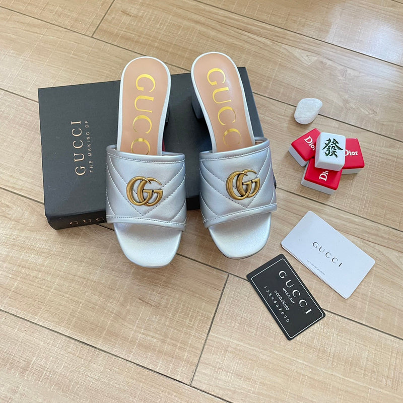 MJGS60 Slippers 6.5CM Women shoes 35-40 With box