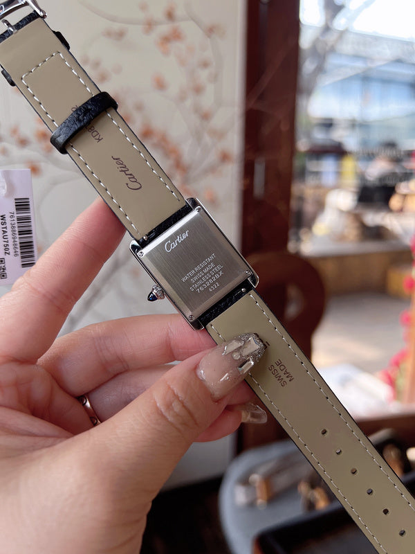 CW5  Couple's lychee print belt watch  25.5mm x 33.7mm/29.5mm*22mmCITIZEN movement