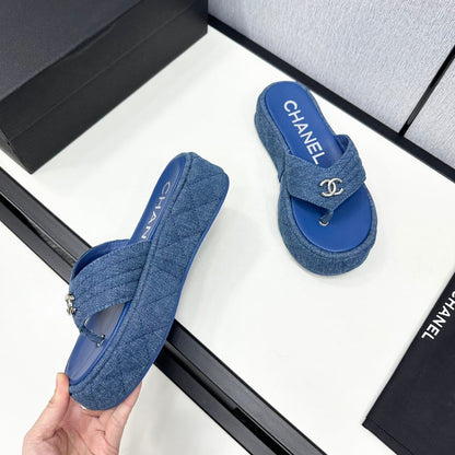 MBCS15 Leather Slippers Size 35-40 Shoes with Box