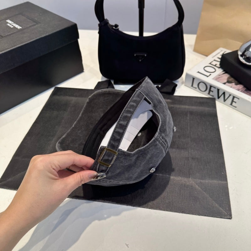 KLH2 New hardware rivet washed denim baseball cap Hat