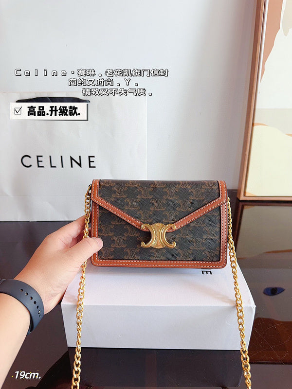 ACP06 Leather Bag 19-4-13CM Shoulder bags with box