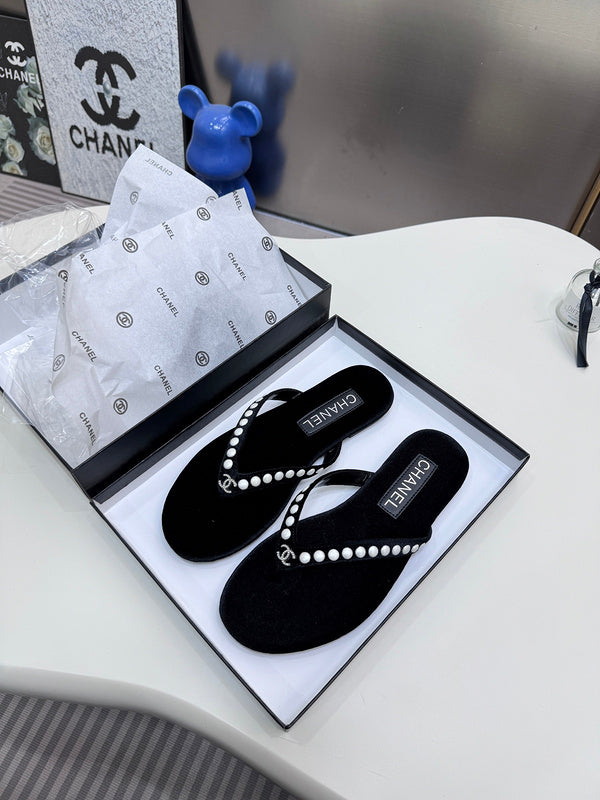 MBCS4 Leather Slippers Size 35-42 Shoes with Box