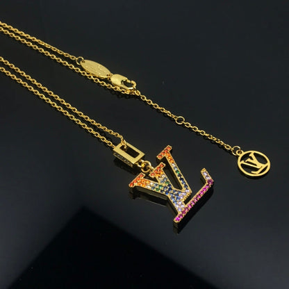 LVN016 New Women's Fashion Gold Plated Necklace Jewelry