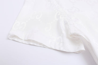 GUC081  New men's summer short sleeved collared shirt clothing