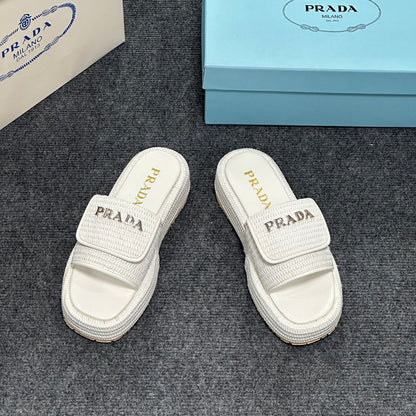 MJPS14 Leather Women Slippers 35-42 shoes With box