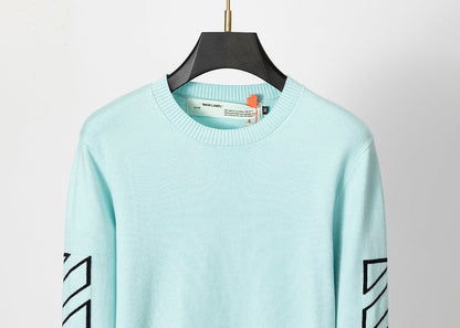 OFFC32 New High Quality Sweater Round Neck Top