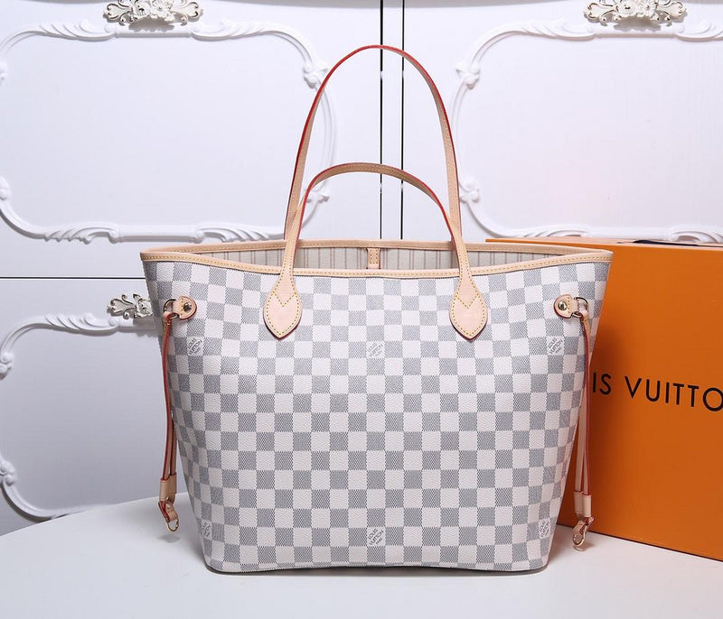 GLP8  Neverfull Bag high quality L*V bag for lady gift Canvas leather small size 32x29x17cm/ big 40×33×20CM