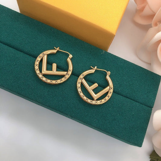 FE4 Classic Women's Letter Earrings  Jewelry