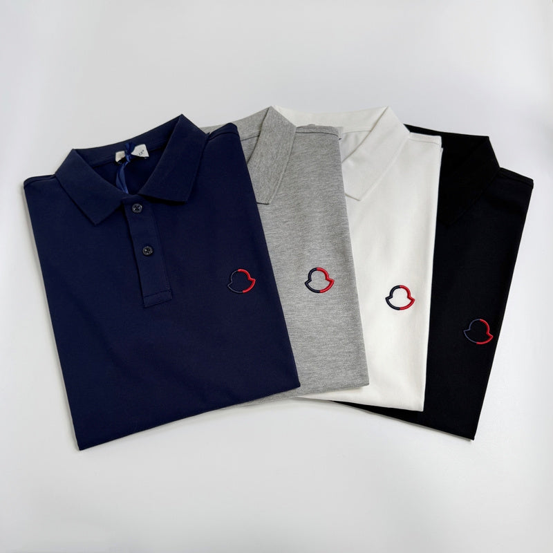 MOC024   Men's short sleeved lapel polo shirt clothing