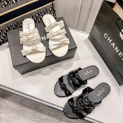 MBCS1 Leather Slippers Size 35-41 Shoes with Box