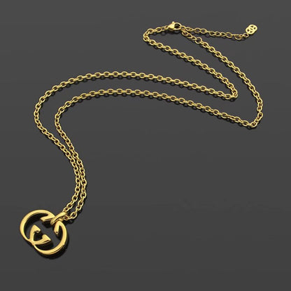 GN03   Letter Pendant Necklace Jewelry