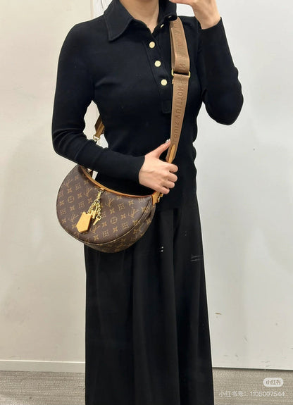 MLP01   Women's new fashion 22x9x33cm moon bag