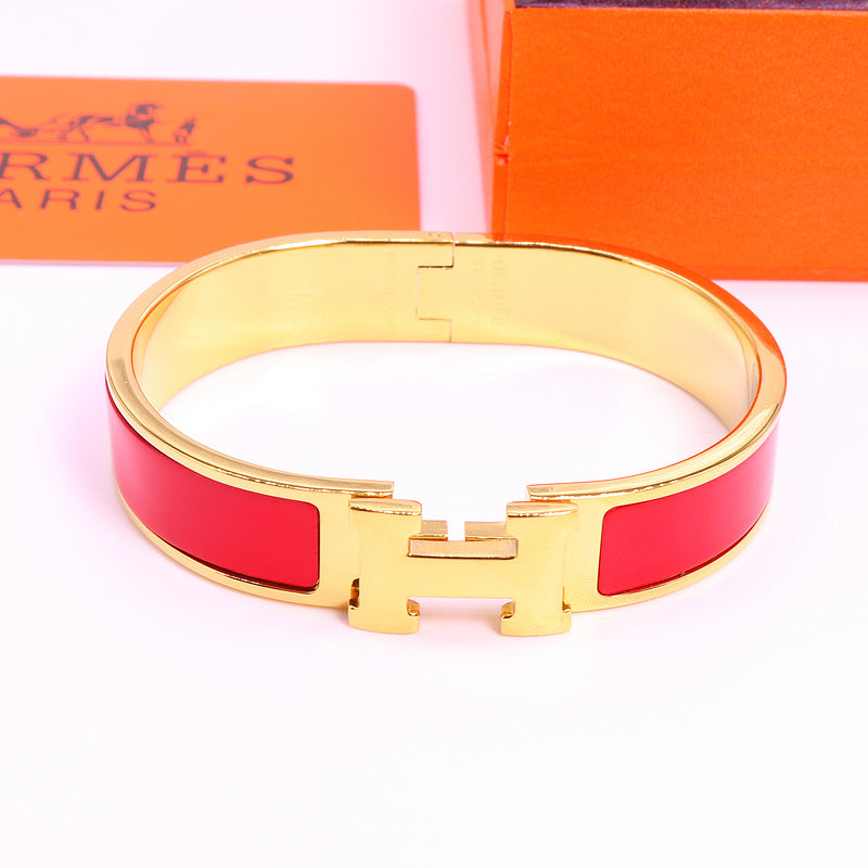 HB37 Bracelet 316L steel plating gold high quality bangles for women wonderful gift jewelry  size 17