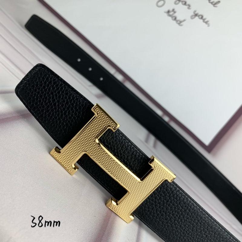 HBL3 Real leather 3.8CM 95-125CM Belt with all packing