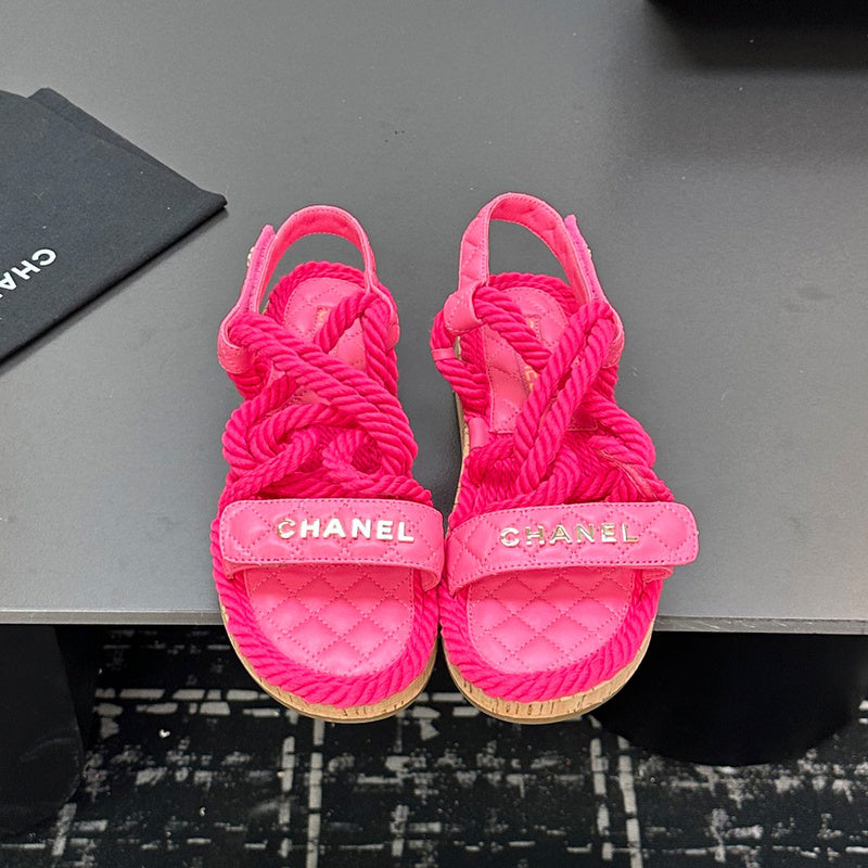 GCS2 Leather shoes Women35-41 Slipper with box