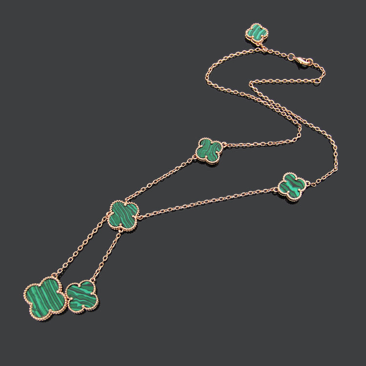 VAN24 Clover Shell Necklace gold plated necklace for women  Jewelry