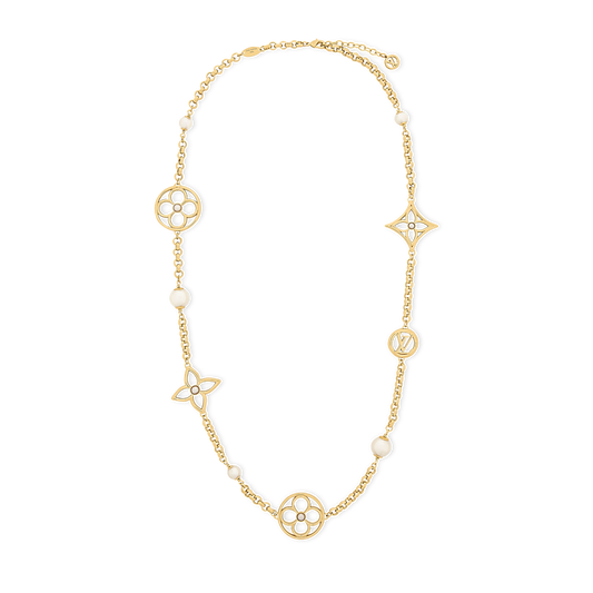 X749  Luxury stainless steel gold-plated pearl necklace jewelry