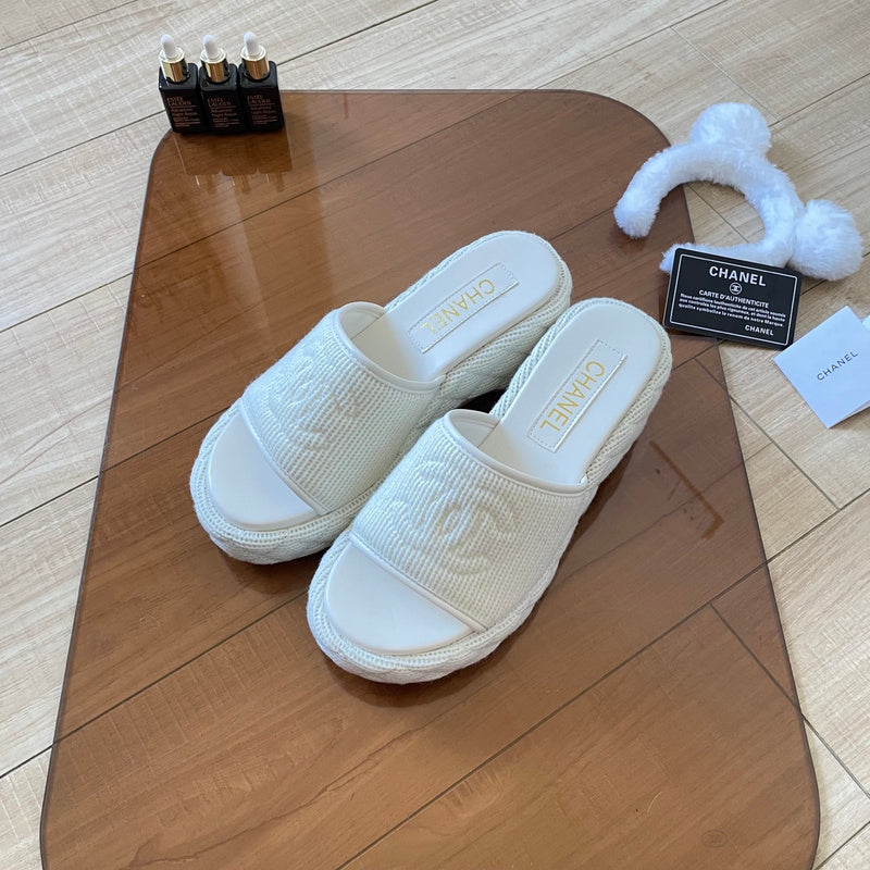 MBCS12 Leather Slippers Size 35-41 Shoes with Box