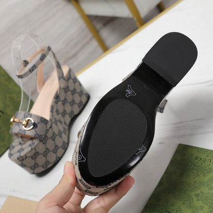 JHGS4 Slipper 8.0CM Heel Size 35-42 Shoes with box