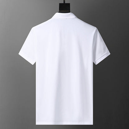 MOC017  Men's short sleeved lapel polo shirt clothing