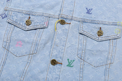 LVC020   New high-quality spring and autumn men'sand women’s jacket denim jacket clothes