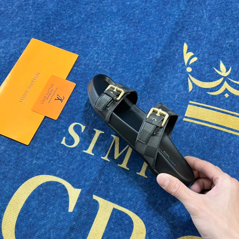 MJLS08 Women slipper Leather Shoes 35-42 with box