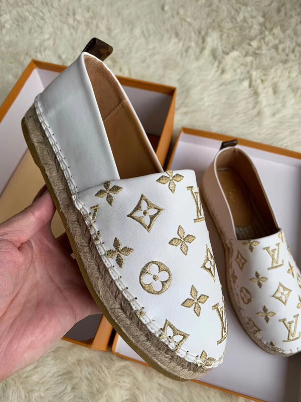 OLS35 Leather Women Shoes 35-42 Fisherman's shoes With box