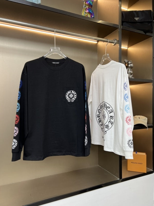 KLC21 New men's and women's pure cotton long sleeved casual clothes