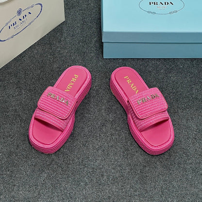 MJPS14 Leather Women Slippers 35-42 shoes With box