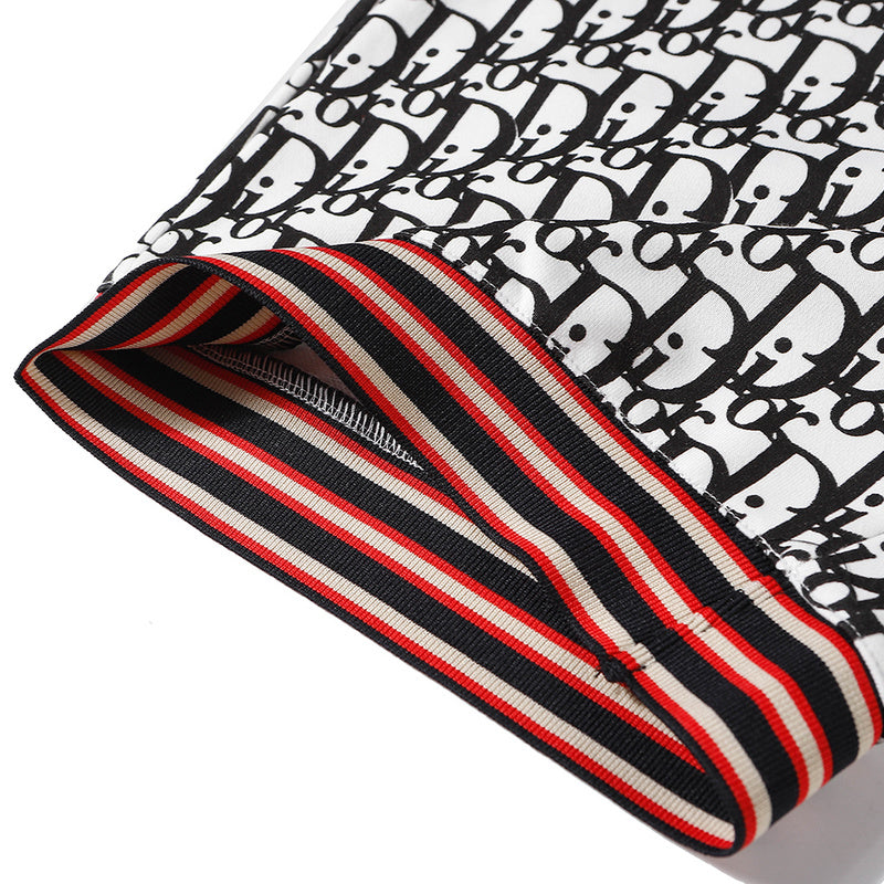 DIP1 Classic black and white printing, pure cotton fabric, comfortable and fashionable