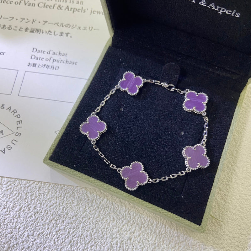 AVSB10   Violet multiflower bracelet jewelry