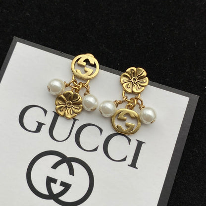 GE72 Double G flower stud earrings  Jewelry