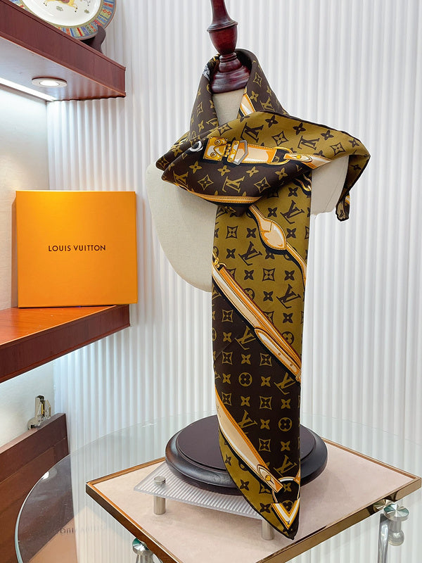 XLC18 Silk satin 90-90CM Scarf