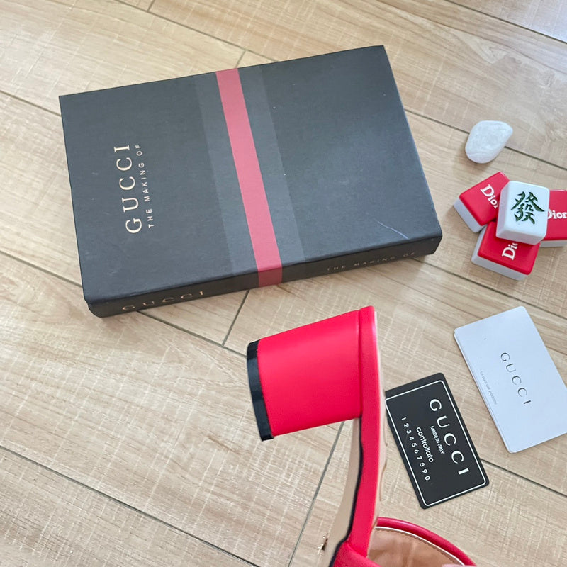 MJGS60 Slippers 6.5CM Women shoes 35-40 With box