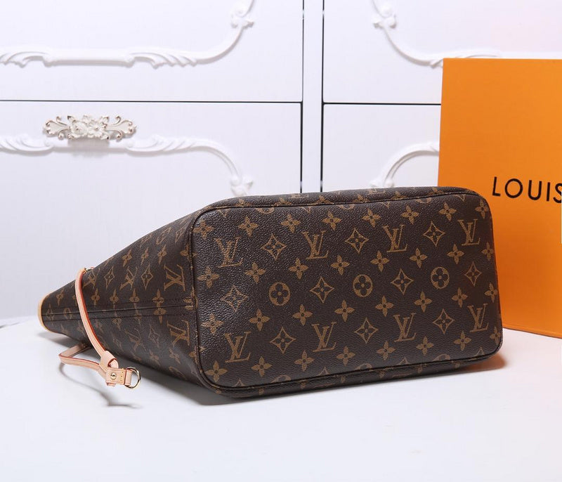 GLP8  Neverfull Bag high quality L*V bag for lady gift Canvas leather small size 32x29x17cm/ big 40×33×20CM