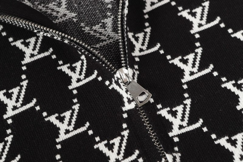 LVC032 New men's and women's high-quality knitted sweaters, jacquard sweaters, baseball jackets, retro American sports style clothing