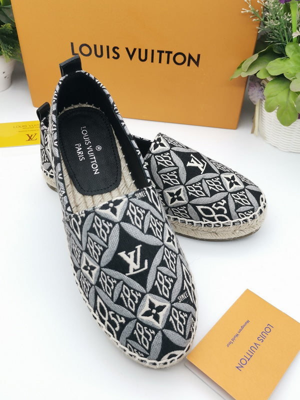 OLS36 Leather Women Shoes 35-42 Fisherman's shoes With box