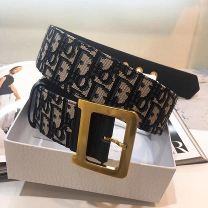 DBL7 wide 5.0cm total length 95-125cm Belt wonderful winder High Quality fashion gold buckle Belt