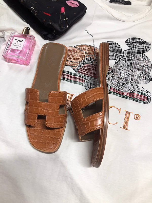 OHS02 Couples slipper Leather Shoes 35-42 with box