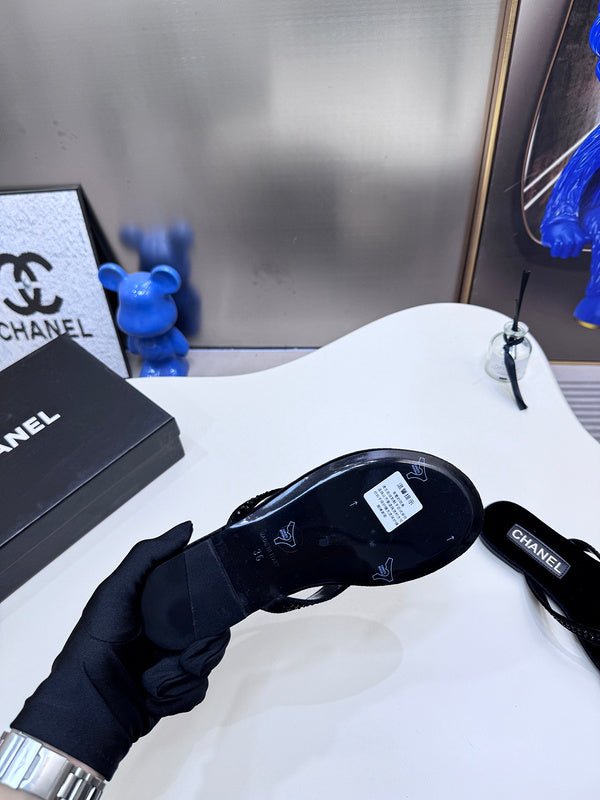 MBCS4 Leather Slippers Size 35-42 Shoes with Box