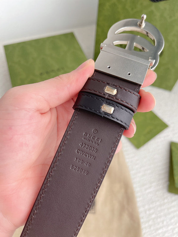 GBL1 Real leather 3.7CM 95-125CM Belt with all packing