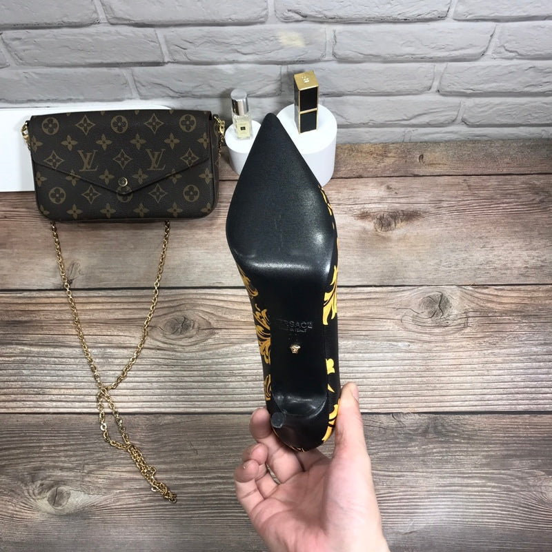 MVS7 Leather shoes women 7.0CM heel with all packaging