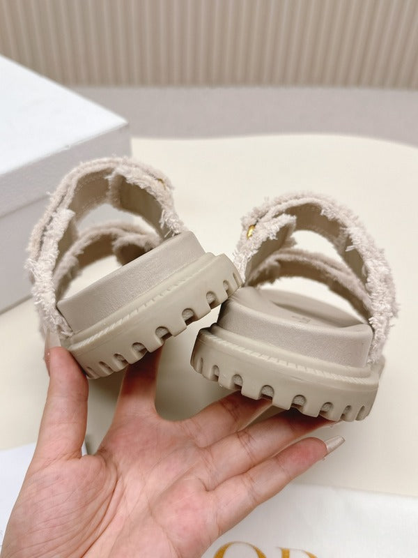 ODS3 Leather Women Slipper Size 35-42 Shoes with box