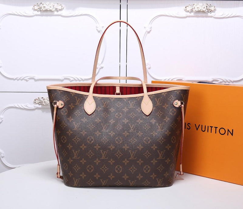 GLP8  Neverfull Bag high quality L*V bag for lady gift Canvas leather small size 32x29x17cm/ big 40×33×20CM