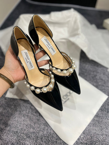 MBJS1 Leather 7CM Slippers Size 35-42 Shoes with Box