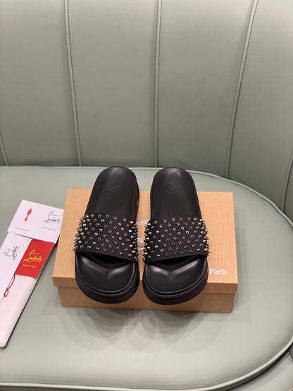 HJCL8 Leather Slipper Size 38-45 Shoes with box