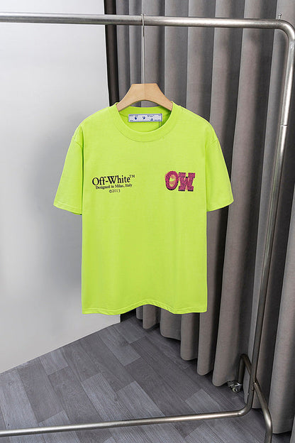 OFFC38   Men's and women's summer short-sleeved T-shirt clothes