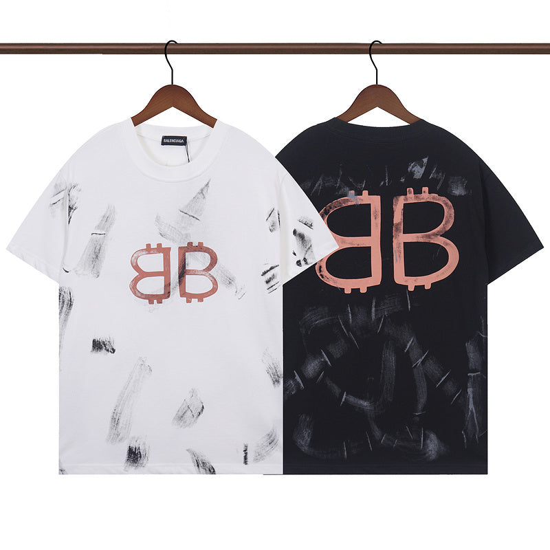 BAC98 New  Men's and women's letter T-shirt Clothing